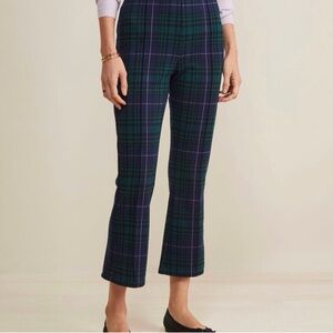 Vineyard Vines Blackwatch Crop Flare Ponte Pants Size XS